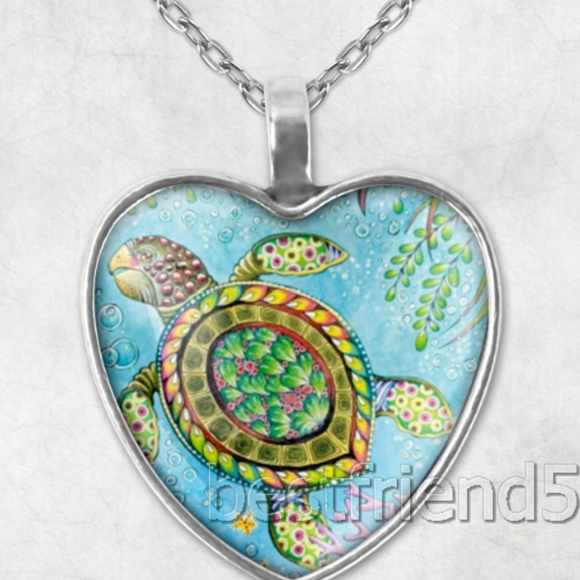 Jewelry - Necklace- NEW- Beautiful Sea Turtle Ocean Nautical